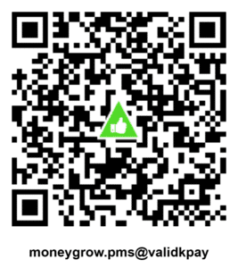 UPI QR code for PMS payments to moneygrow.pms@validkpay